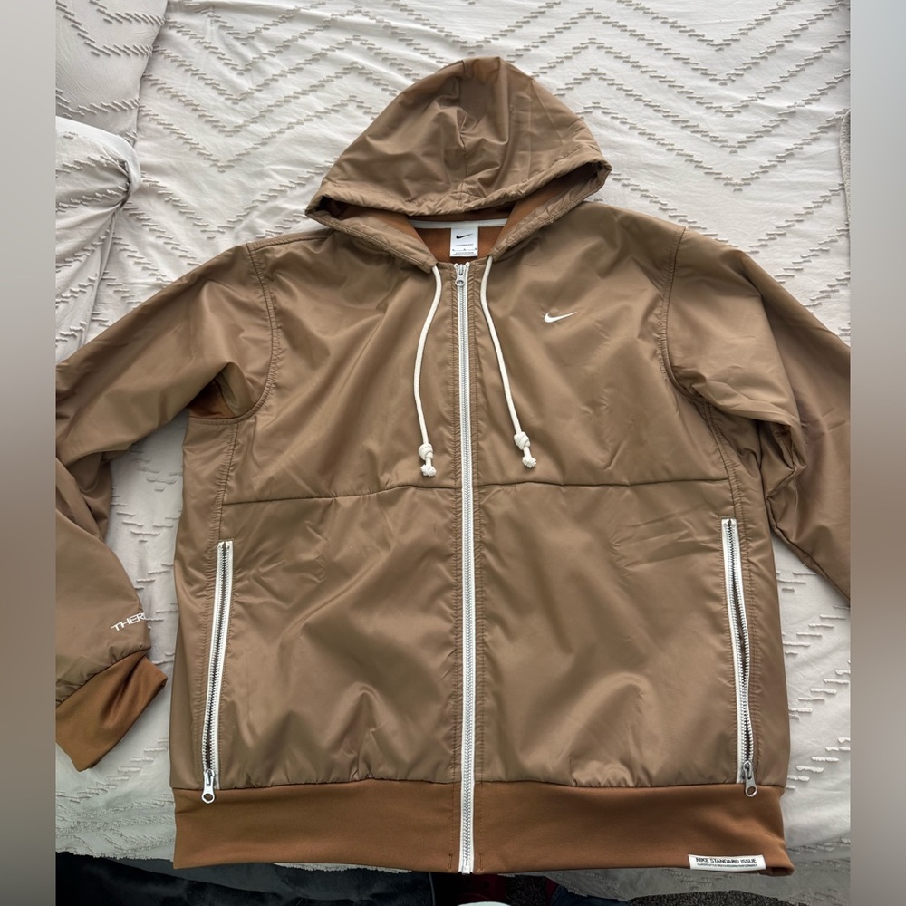 Nike Men's Brown Hooded Windbreaker